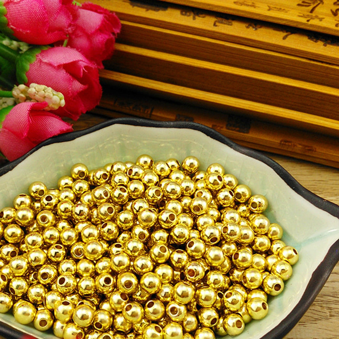 5 Boxes 2-5mm Spacer Bead Multi-size Wear-resistant Iron Stylish Spacer Beads for Handcraft Image 4