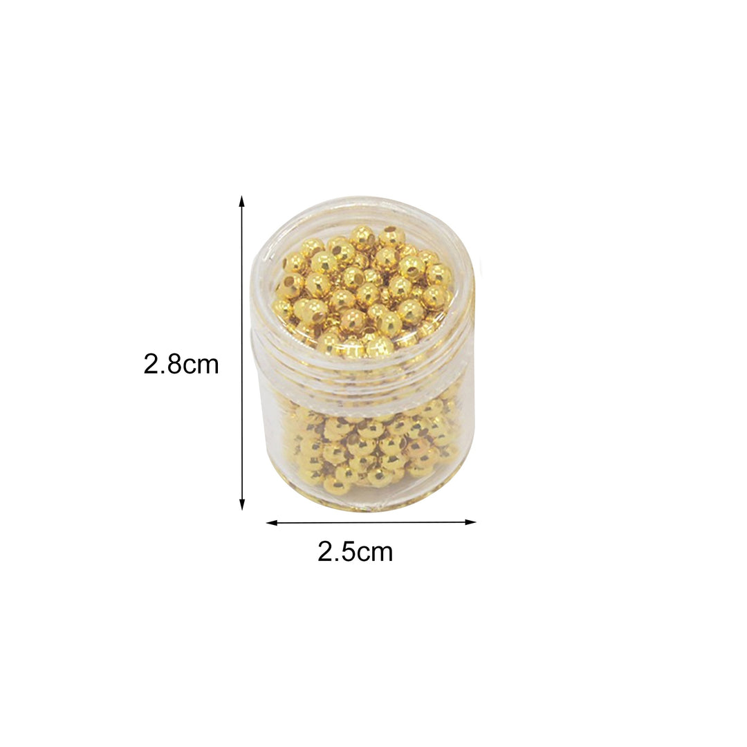 5 Boxes 2-5mm Spacer Bead Multi-size Wear-resistant Iron Stylish Spacer Beads for Handcraft Image 7