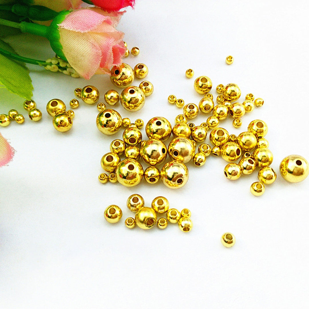 5 Boxes 2-5mm Spacer Bead Multi-size Wear-resistant Iron Stylish Spacer Beads for Handcraft Image 10