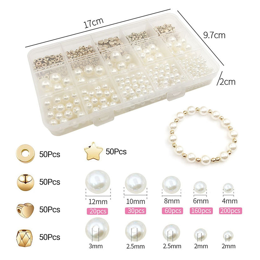 1 Set Loose Beads Eye-catching Smooth Surface Resin Jewelry Beads Bracelet Necklace Accessories Set for Home Image 4