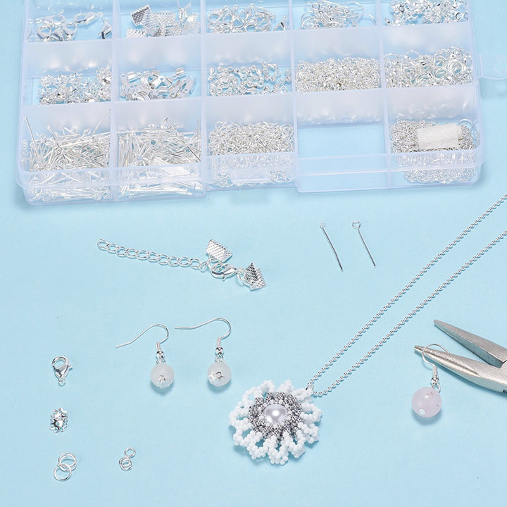 15 Grids/Box Exquisite Sturdy Necklace Bracelets Chain DIY Handmade Jewelry Kits Accessoies Image 7