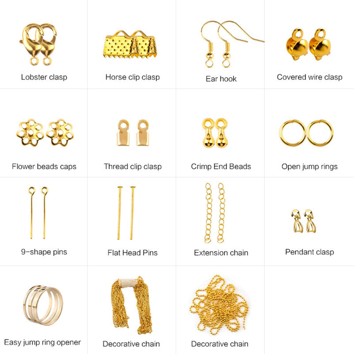 15 Grids/Box Exquisite Sturdy Necklace Bracelets Chain DIY Handmade Jewelry Kits Accessoies Image 9