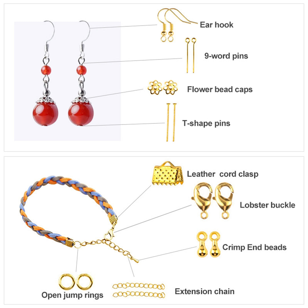 15 Grids/Box Exquisite Sturdy Necklace Bracelets Chain DIY Handmade Jewelry Kits Accessoies Image 11