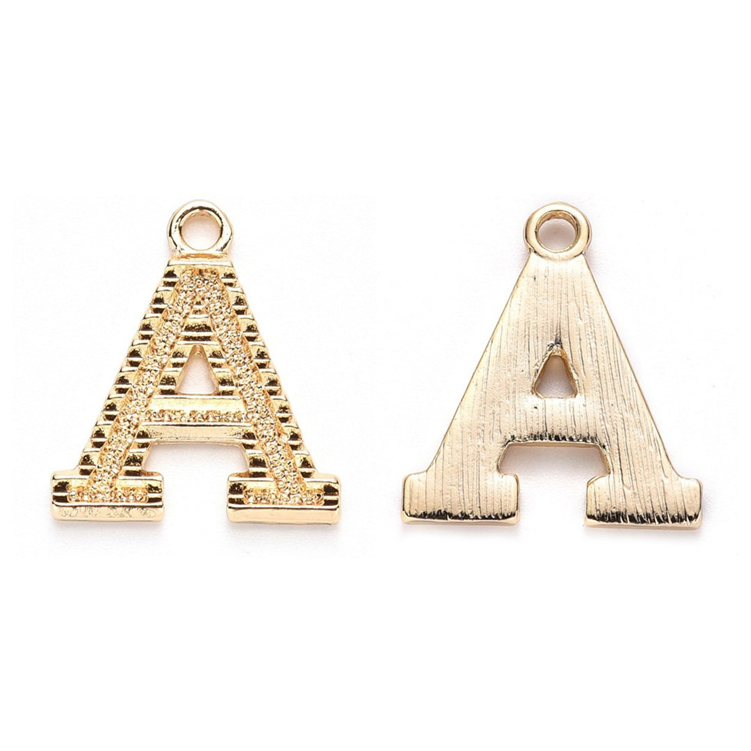 18K Pendant Letter-shaped Anti-allergic Alloy Stylish Jewelry Pendants for Necklace Image 7