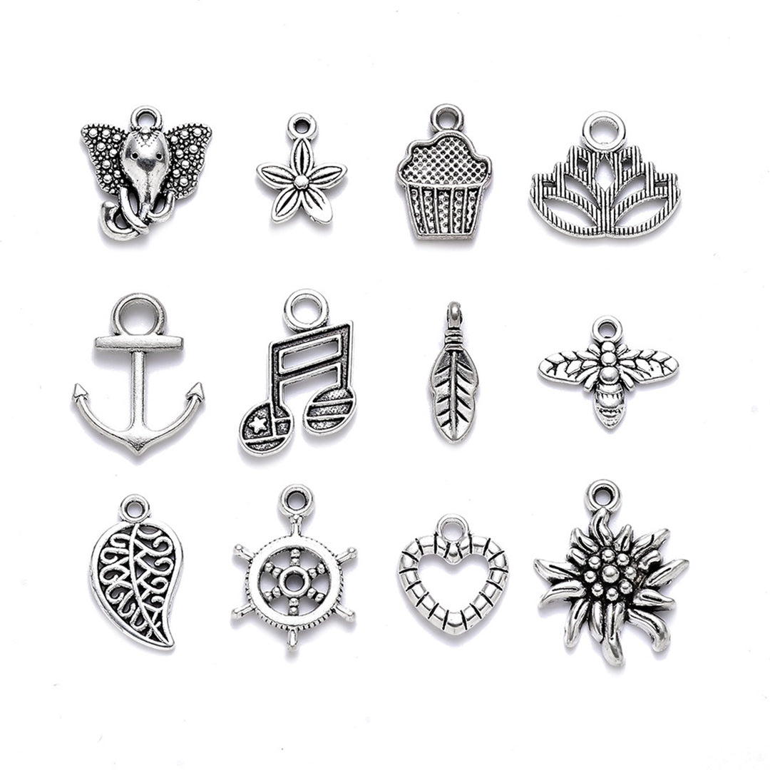 100Pcs Pendants DIY Beautiful Alloy Jewelry Making Accessories for Necklace Image 7