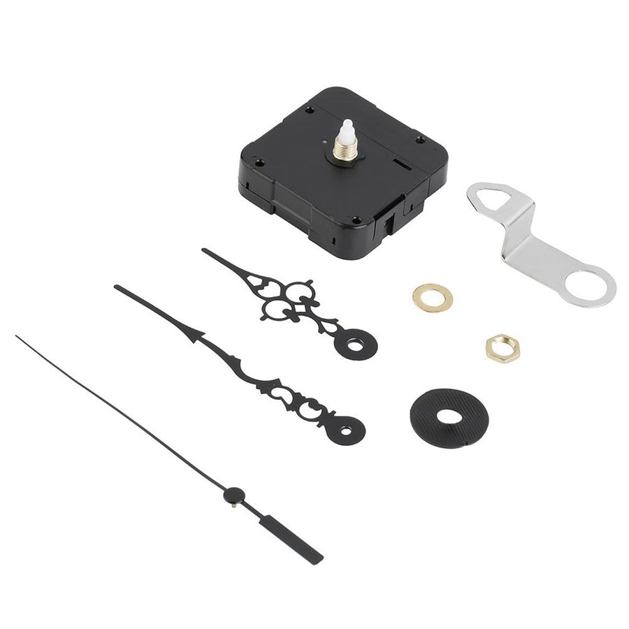 Simple Quartz Wall Clock Movement Kit Black with Hands DIY Repair Parts Tool Image 1
