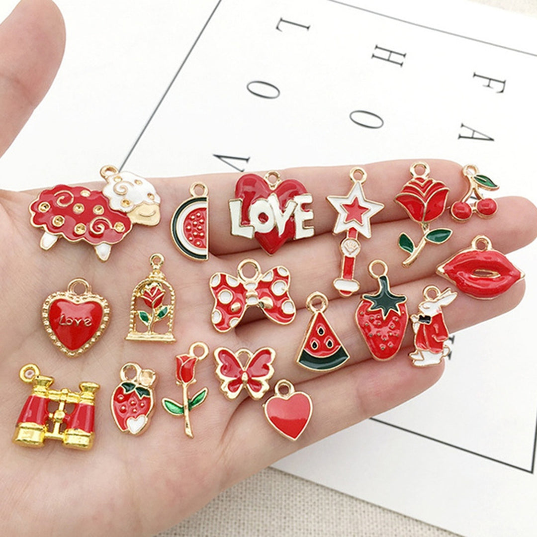 31Pcs DIY Alloy Star Love Pendants Earring Necklace Bracelet Jewelry Accessories Image 2