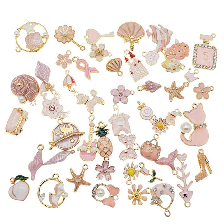 31Pcs DIY Alloy Star Love Pendants Earring Necklace Bracelet Jewelry Accessories Image 10
