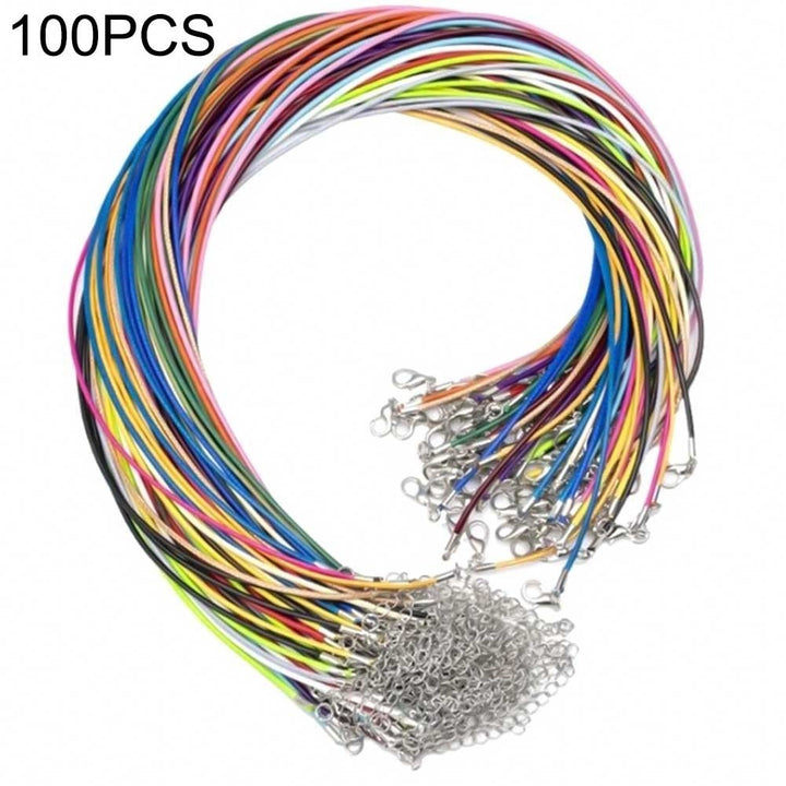 40/70/100Pcs Beading Cord Colorful Wax Rope Necklace Handmade DIY String Jewelry Image 6