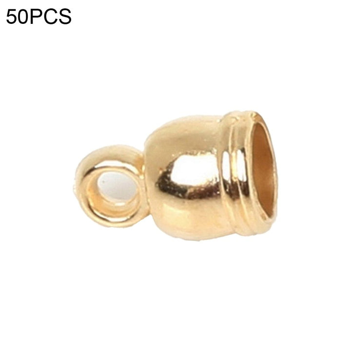 50Pcs Bell Shape Pendant Tassel Caps for DIY Jewelry Bracelet Craft Making Image 4