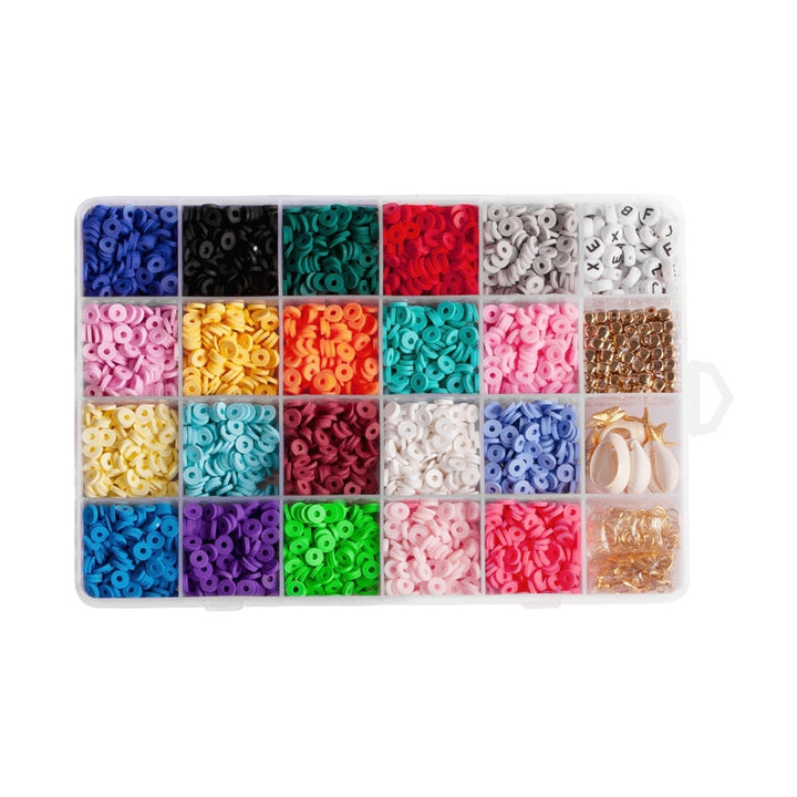 1 Set Loose Beads Colorful Flat DIY English Letters Long Lasting Beads Jewelry Making Image 12