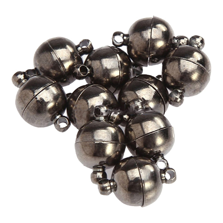 10Pcs 6mm/8mm Round Ball Magnetic Clasps DIY All Match Necklace Tools Image 4