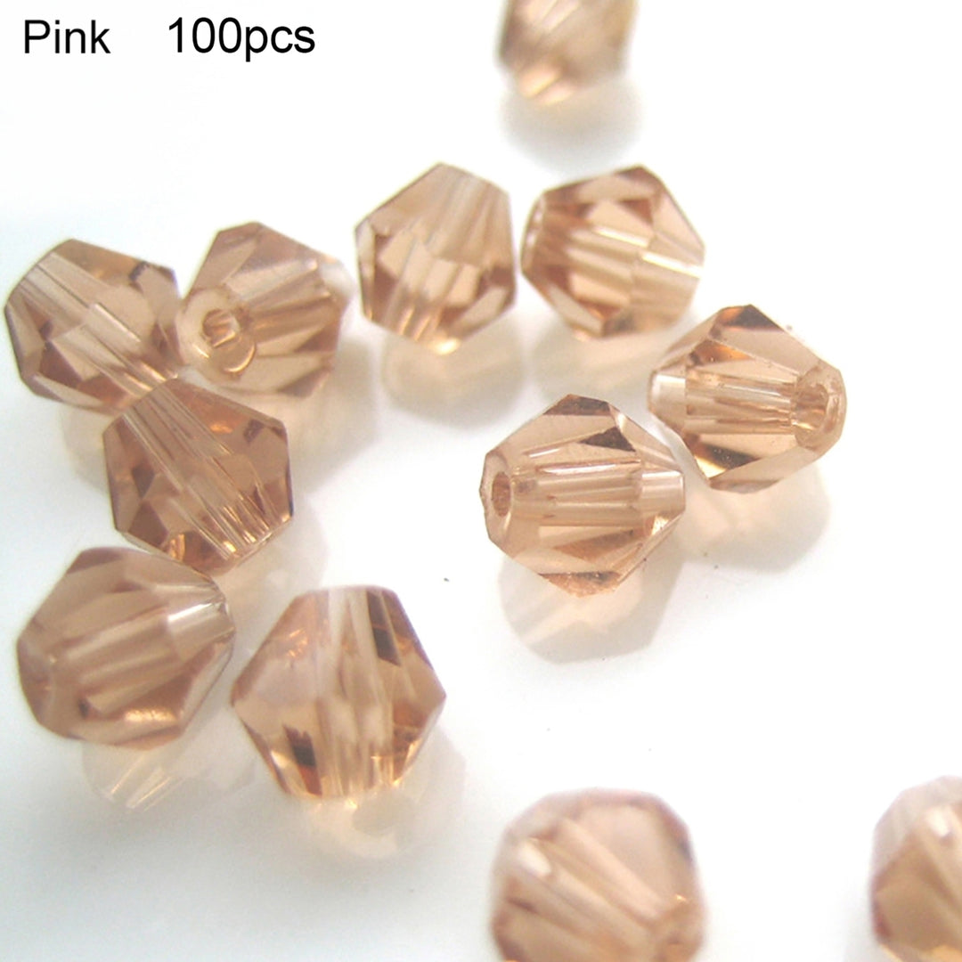 100 Pcs 4mm Loose Rhombus Beads for Necklace Bracelet Jewelry Bangle DIY Marking Image 8