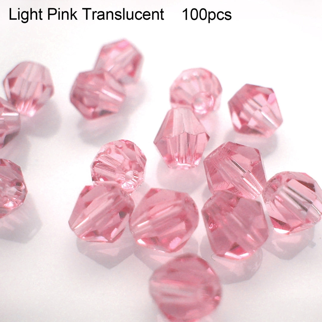 100 Pcs 4mm Loose Rhombus Beads for Necklace Bracelet Jewelry Bangle DIY Marking Image 11