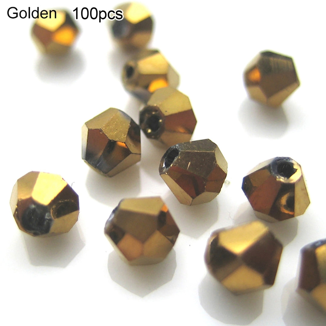 100 Pcs 4mm Loose Rhombus Beads for Necklace Bracelet Jewelry Bangle DIY Marking Image 12