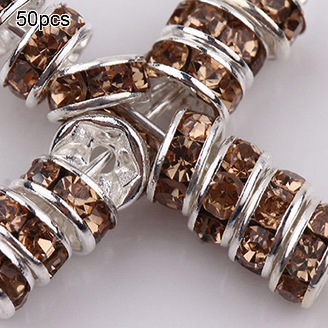 100Pcs Glass Round Loose Spacer Beads DIY Bracelet Jewelry Making Crafts 8mm Image 8