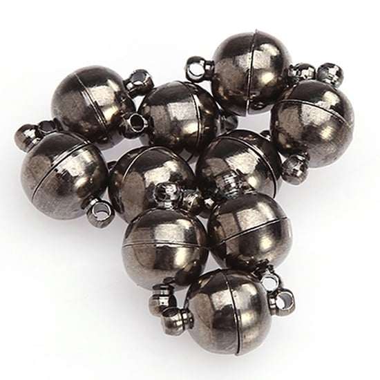 10Pcs 6mm/8mm Round Ball Magnetic Clasps All Match DIY Necklace Tools Image 1