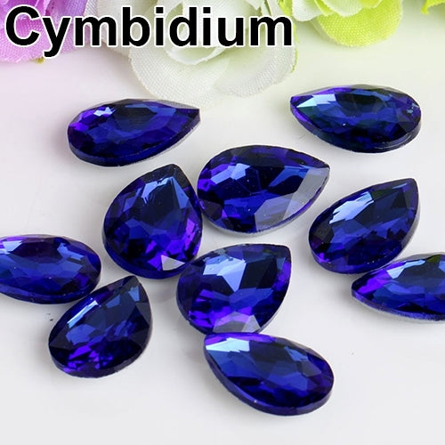 10 Pcs Teardrop Resin Rhinestones Beads 18x25mm DIY Crafts Phone Decal Decor Image 7