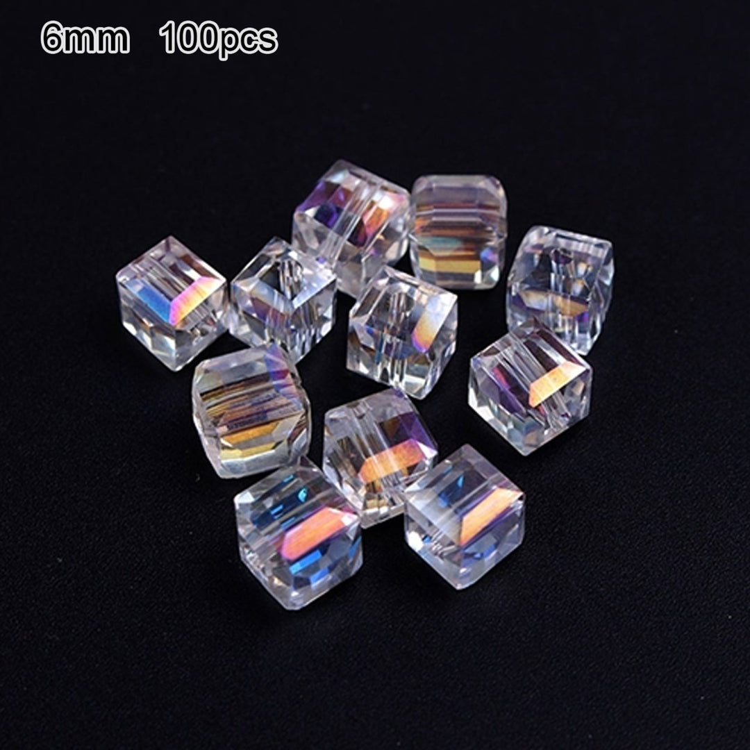 100pcs/lot 4/6mm AB Color DIY Crystal Beads for Jewelry Making Decorative Image 1