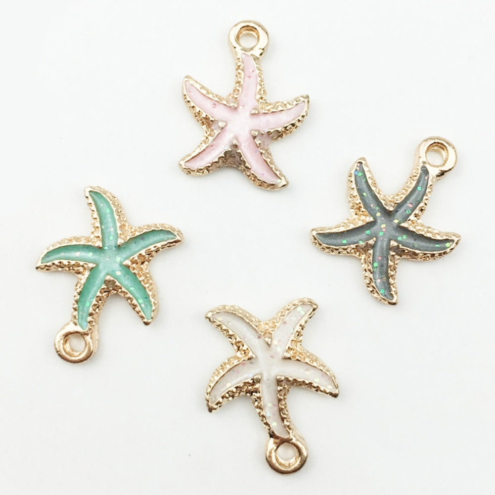 15 Pcs Unisex Jewelry Accessory Shell Conch Starfish Pendant for Necklace Bracelet Image 11