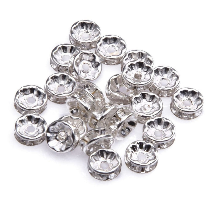 1 Pack Clear Round Loose Spacer Beads DIY Bracelet Jewelry Making Crafts 8mm Image 4