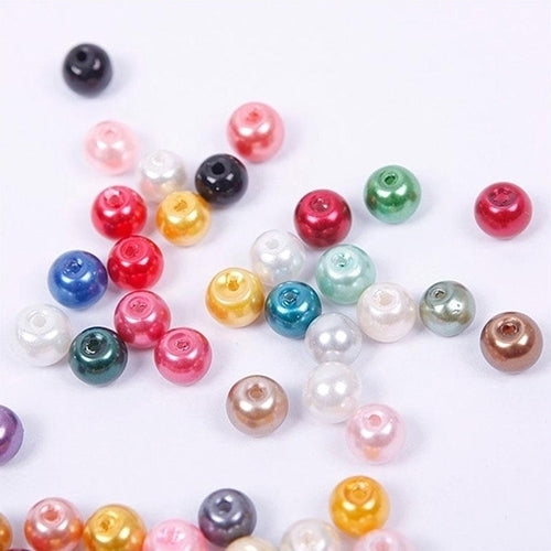 100 Pcs Colorful Round Spacer Loose Beads 6mm Jewelry Making DIY Findings Crafts Image 4