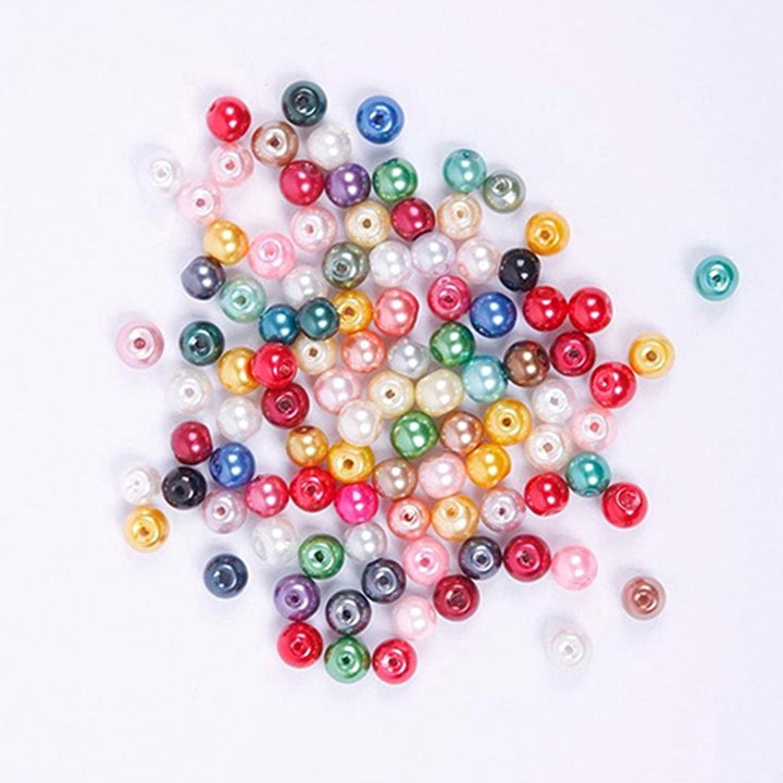 100 Pcs Colorful Round Spacer Loose Beads 6mm Jewelry Making DIY Findings Crafts Image 4