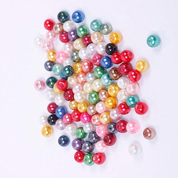 100 Pcs Colorful Round Spacer Loose Beads 6mm Jewelry Making DIY Findings Crafts Image 6