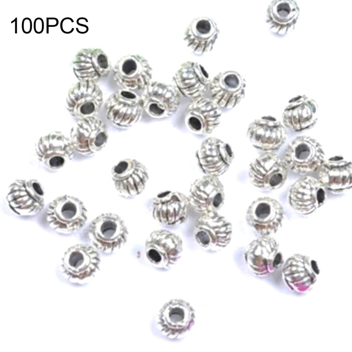 100Pcs Tibetan Silver Charms Spacer Beads Jewelry Findings Making DIY Crafts Image 7