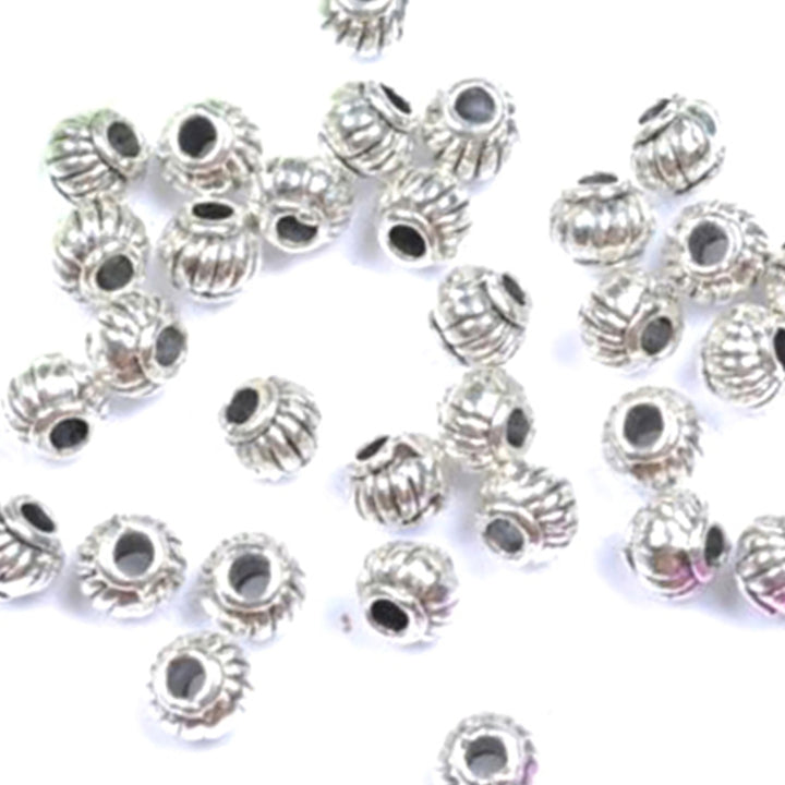 100Pcs Tibetan Silver Charms Spacer Beads Jewelry Findings Making DIY Crafts Image 8