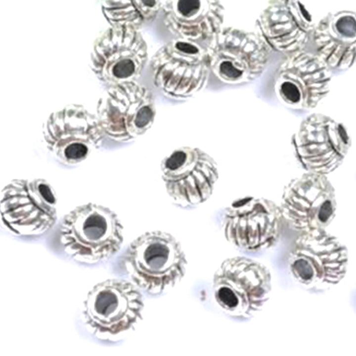 100Pcs Tibetan Silver Charms Spacer Beads Jewelry Findings Making DIY Crafts Image 9