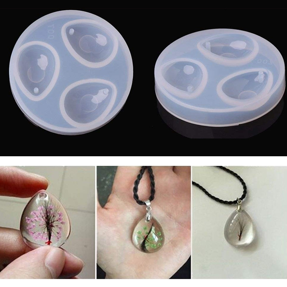 Water Drop Mold for Resin DIY Gem Resin Casing Craft Pendant Jewelry Making Tool Image 1