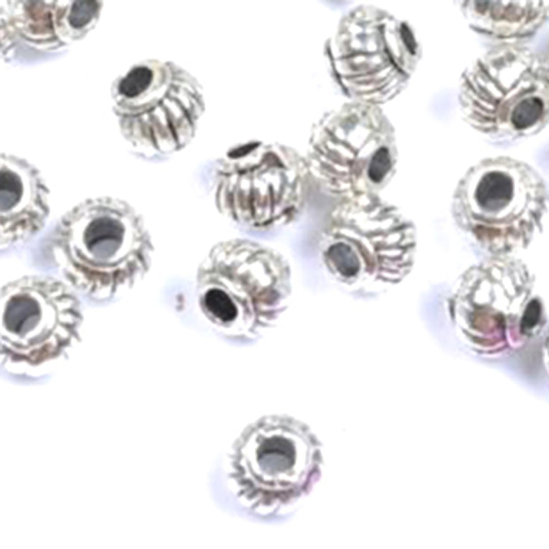 100Pcs Tibetan Silver Charms Spacer Beads Jewelry Findings Making DIY Crafts Image 10