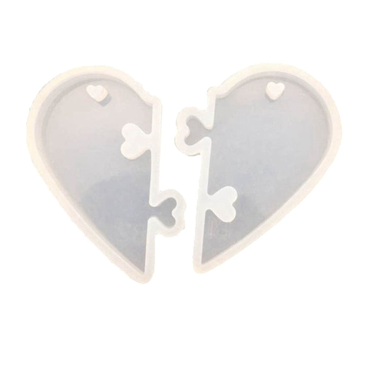 2Pcs Love Heart Shape Silicone Mold Resin Jewelry Making DIY Pendant Craft Image 9