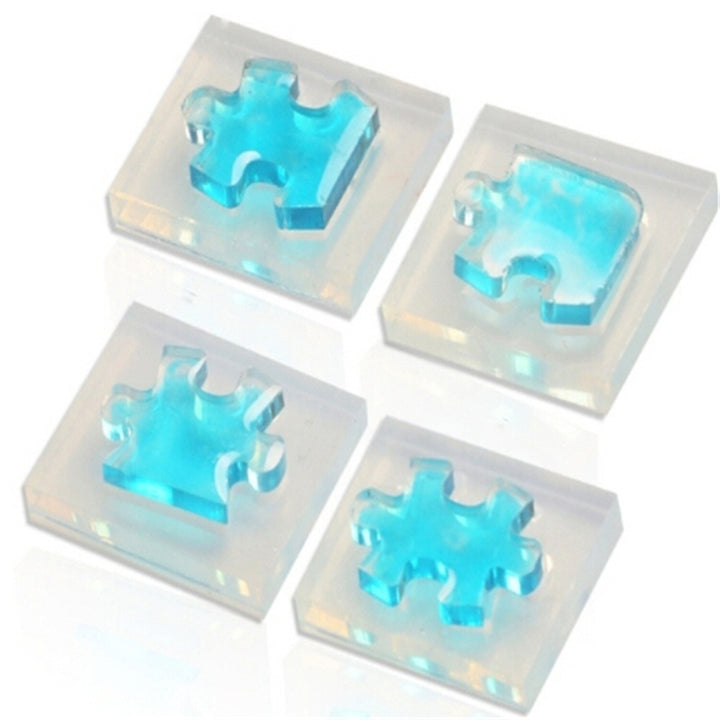 3D Puzzle DIY Silicone Mold Resin Pendant Bead Jewelry Handmade Tool Art Craft Image 1