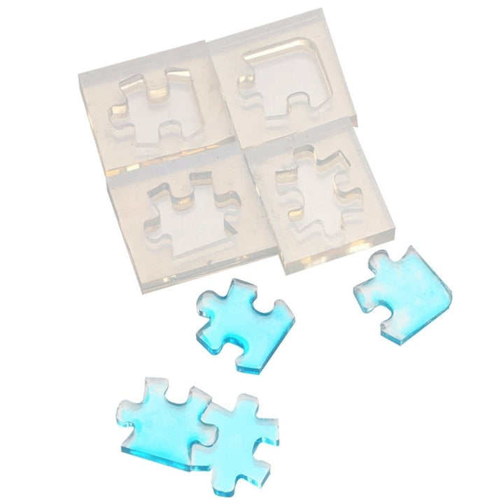 3D Puzzle DIY Silicone Mold Resin Pendant Bead Jewelry Handmade Tool Art Craft Image 2
