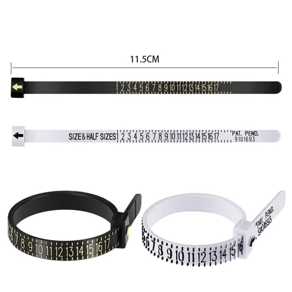 10Pcs American Ring Size Plastic Ruler Finger Circumference Gauge Measuring Tool Image 10