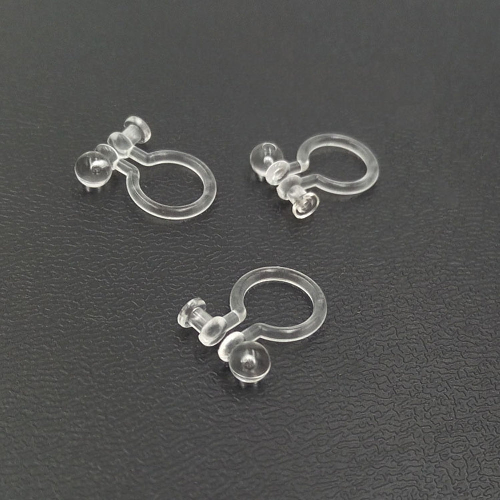 10Pcs 0.7/0.9mm Transparent U Shape Ear Clip Non-Pierced Earrings DIY Jewelry Image 10