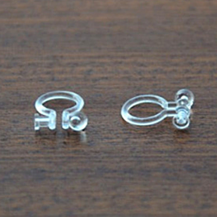 10Pcs 0.7/0.9mm Transparent U Shape Ear Clip Non-Pierced Earrings DIY Jewelry Image 11