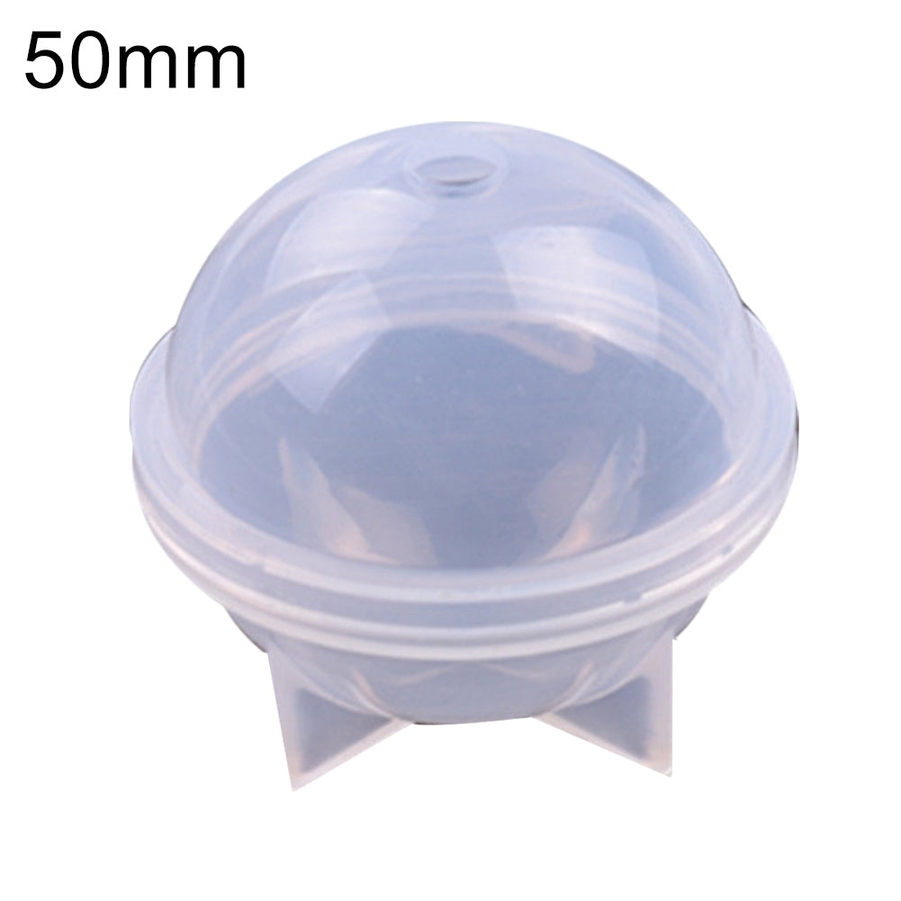 20/30/40/50/60mm Silicone Ball Maker Mold Round Sphere Mould DIY Craft Ornament Image 9
