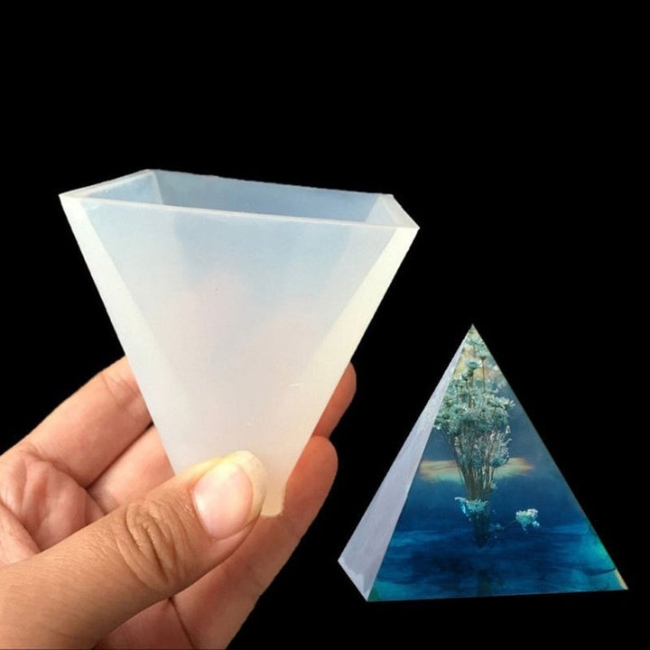 Pyramid Shape Silicone Mold Jewelry Making DIY Resin Casting Epoxy Craft Mould Image 3