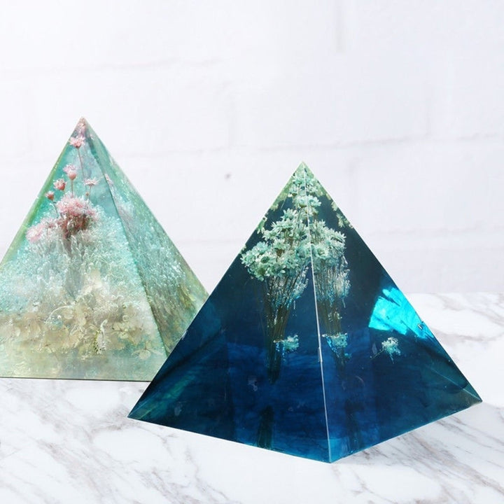Pyramid Shape Silicone Mold Jewelry Making DIY Resin Casting Epoxy Craft Mould Image 4