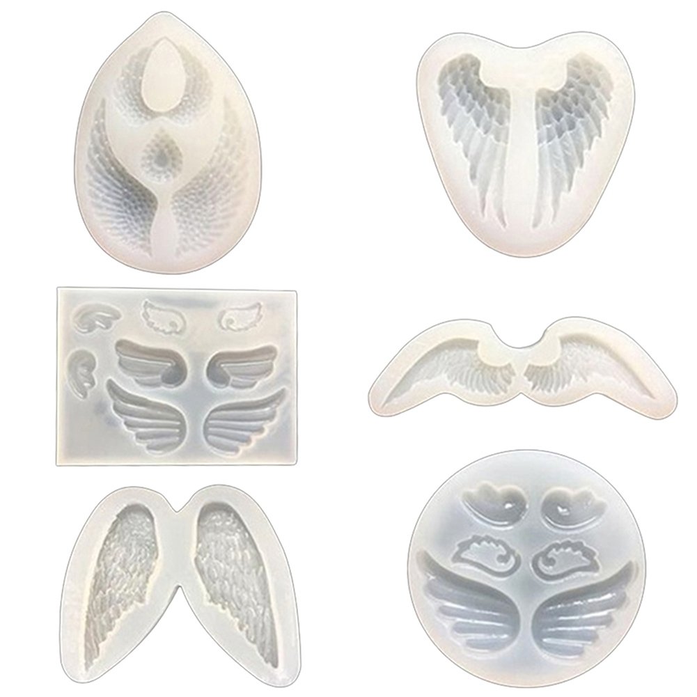 Silicone Mold Angle Wing Mirror Mould DIY Craft Jewelry Epoxy Resin Mold Tool Image 1