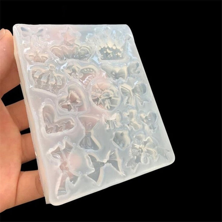 Paw Bone Crown Heart Shape Epoxy Resin Silicone Mold DIY Jewelry Making Decor Image 7