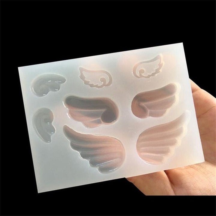 Silicone Mold Angle Wing Mirror Mould DIY Craft Jewelry Epoxy Resin Mold Tool Image 4
