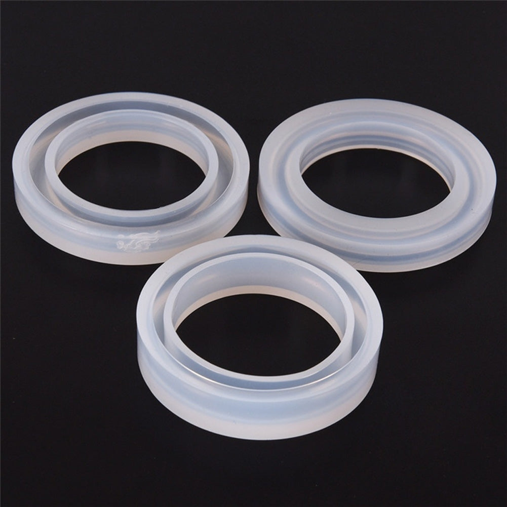 Round Silicone Bangle Casting Mold for Resin Bracelet Jewelry DIY Craft Tool Image 4