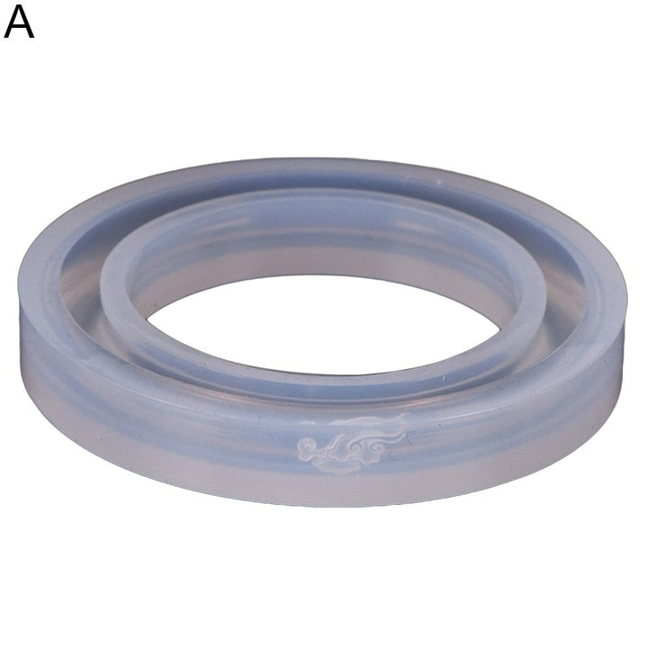 Round Silicone Bangle Casting Mold for Resin Bracelet Jewelry DIY Craft Tool Image 1