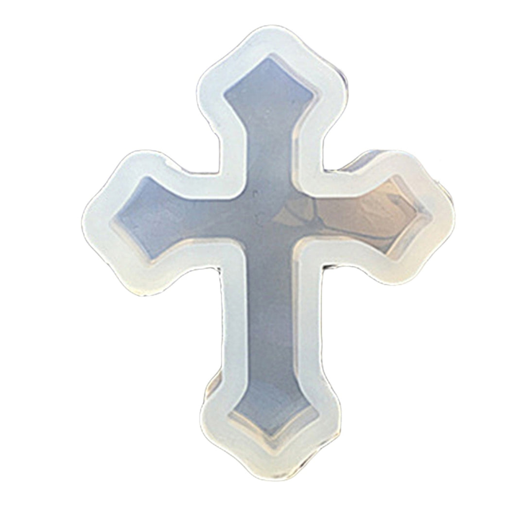 Silicone Cross Mold for DIY Jewelry Ornament Mould Handmade Decor Craft Tool Image 3