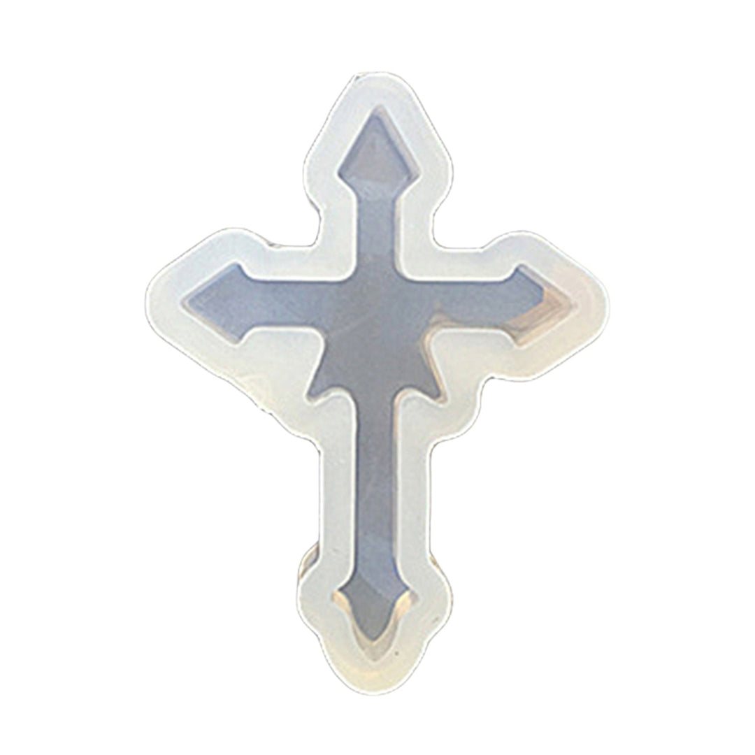 Silicone Cross Mold for DIY Jewelry Ornament Mould Handmade Decor Craft Tool Image 4