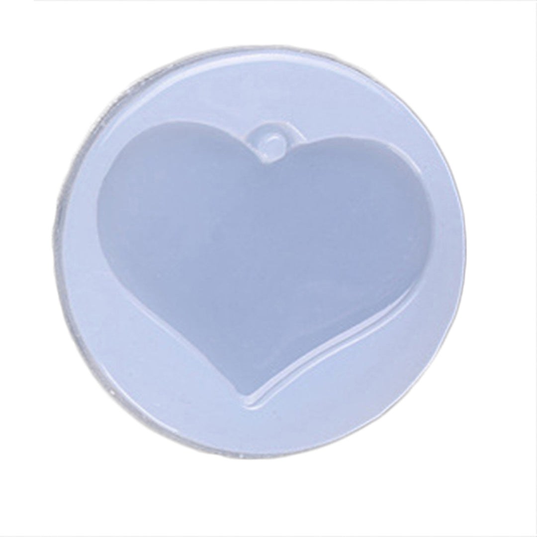 Heart Star Pendant Silicone Mould DIY Resin Crafts Decor Jewelry Making Mold Image 4